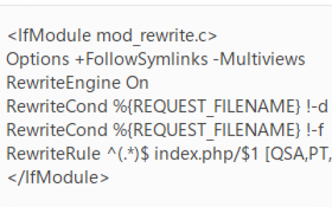 ThinkPHP Apache和Nginx伪静态规则整理_西数超哥博客