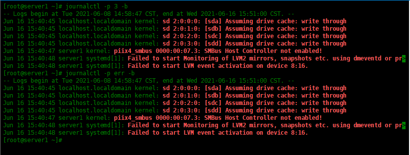 Centos8 中如何使用journalctl分析日志Centos8 中如何使用journalctl分析日志