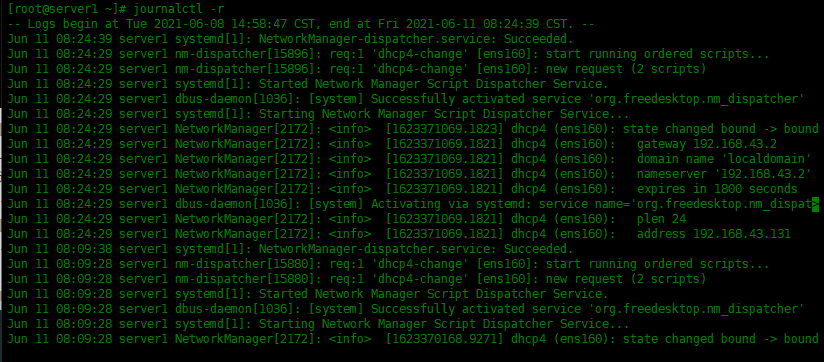 Centos8 中如何使用journalctl分析日志Centos8 中如何使用journalctl分析日志