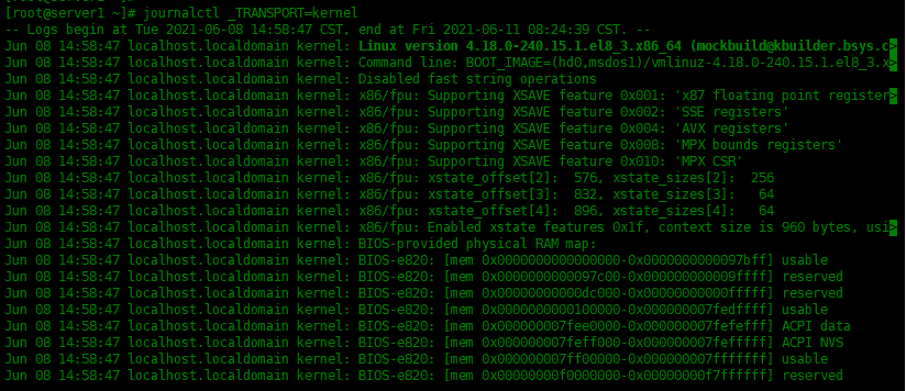 Centos8 中如何使用journalctl分析日志Centos8 中如何使用journalctl分析日志